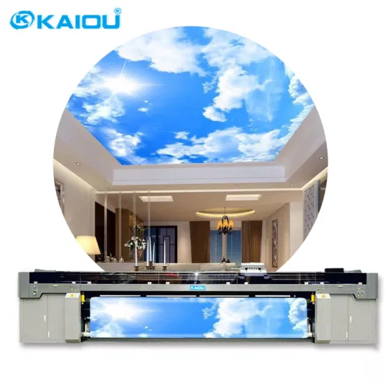 Kaiou 5000UR 新しいデザイン 130 平方メートル/H 5 メートル大判 LED UV ロールツーロールプリンター広告バナー用